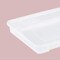Quarter-Size Sheet Pan Cover 13¾" x 9¾" x 1" Clear Polypropylene Snap On Fit